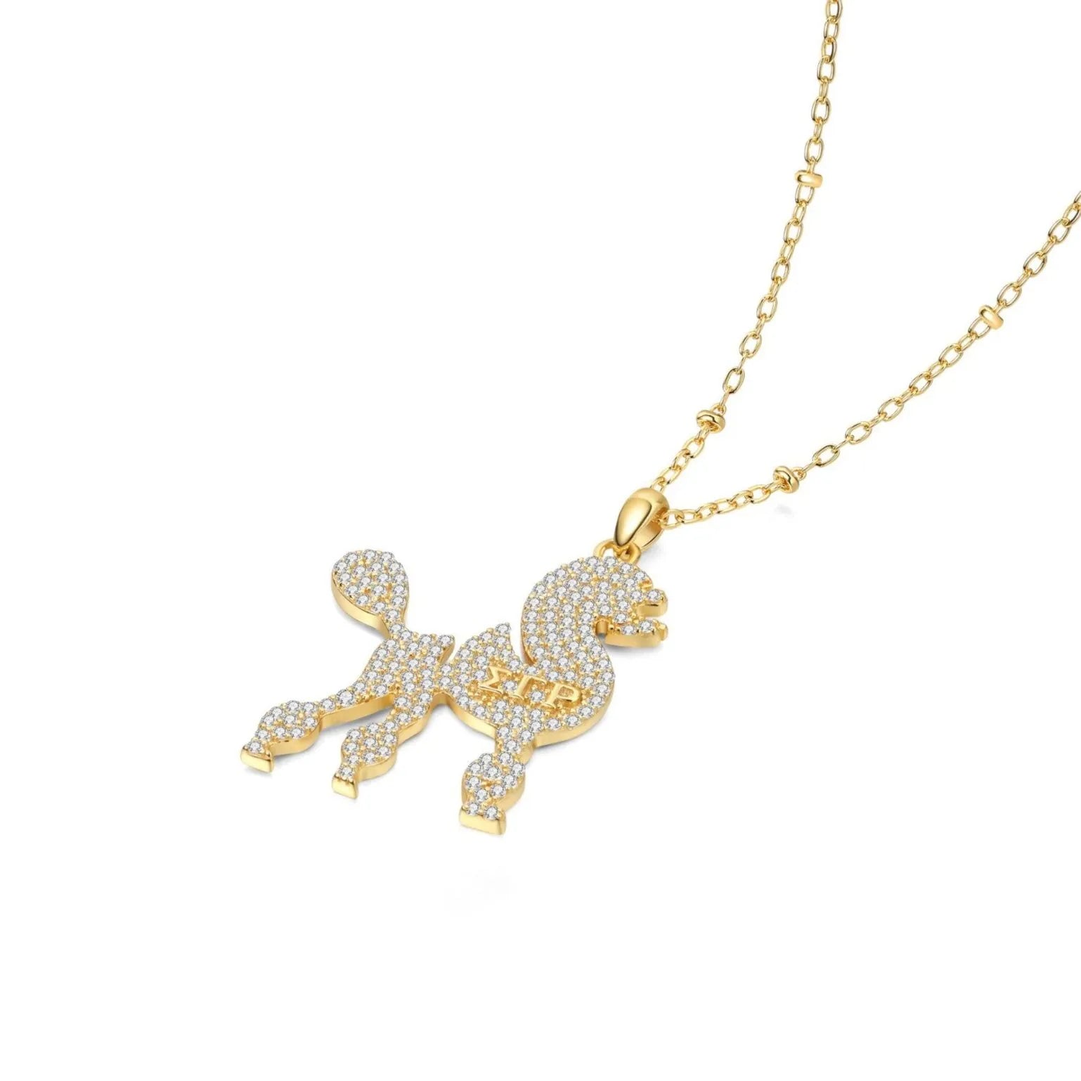 SGRho Poodle Gold Pendant (Chain Sold Separately)