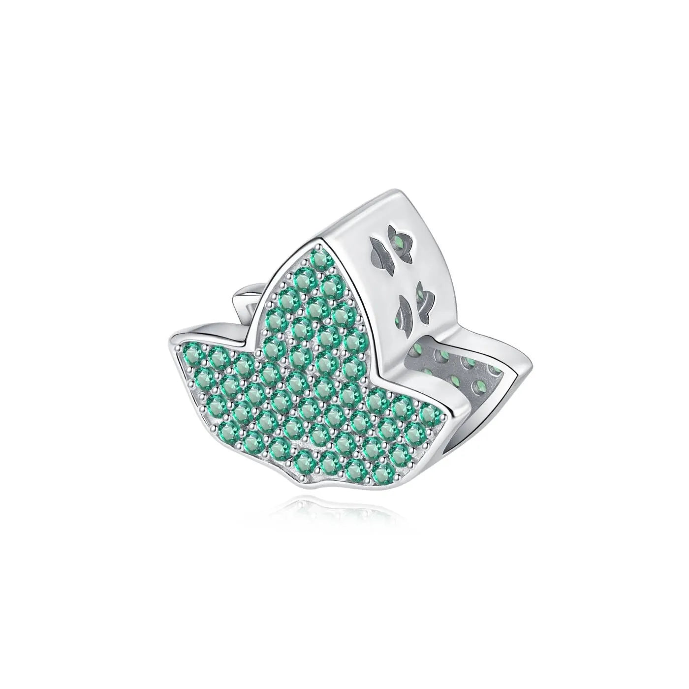 AKA Green Ivy Silhouette Charm Sterling Silver (Fits Pandora)
