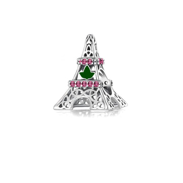 Ivy Eiffel Tower Sterling Silver Charm (Fits Pandora)
