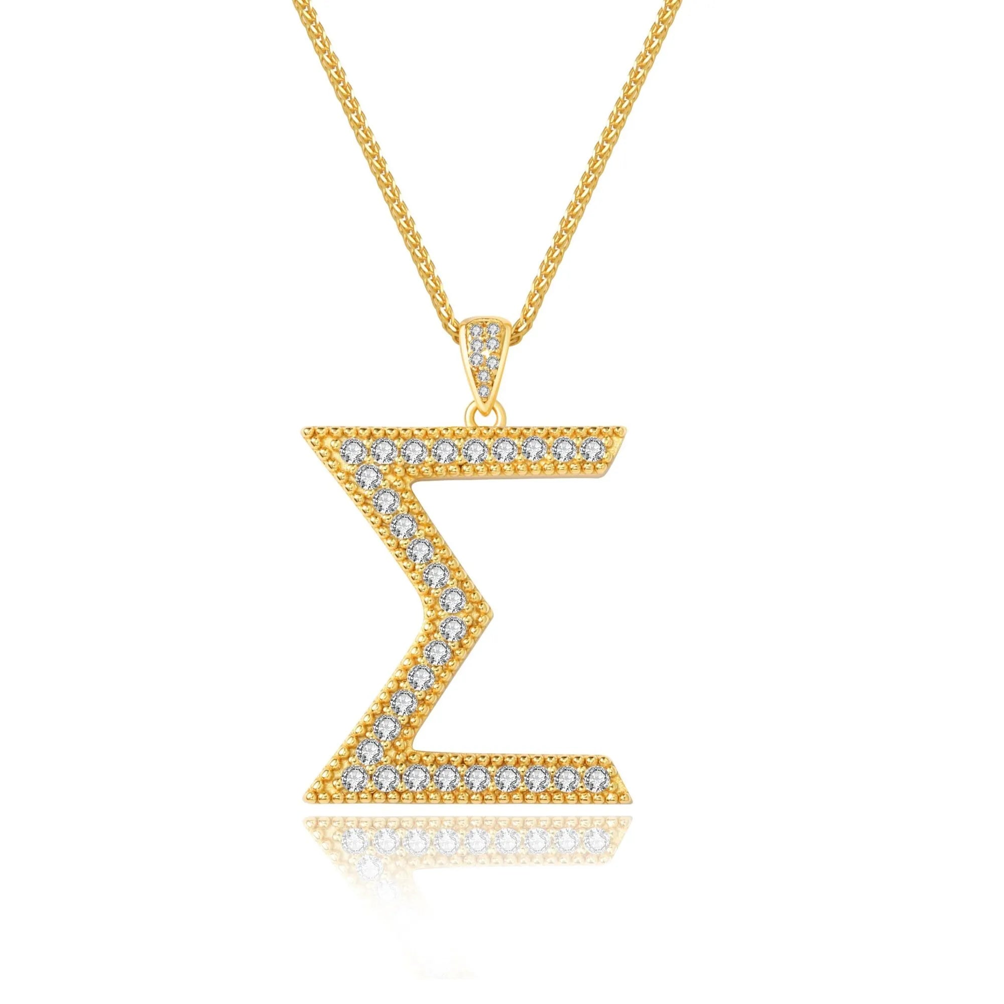 SGRho "Sigma" Gold Statement Pendant (Chain Sold Separately)