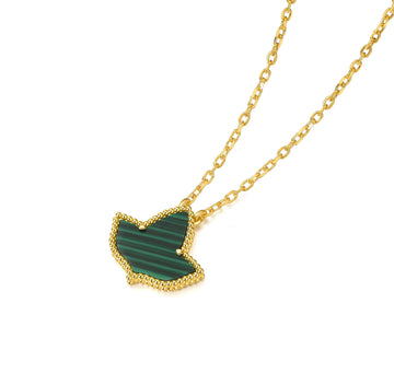 AKA Malachite Ivy Necklace 24K Gold Plated