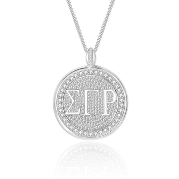 SGRho Signature Medallion Sterling Silver Pendant (Chain Sold Separately)