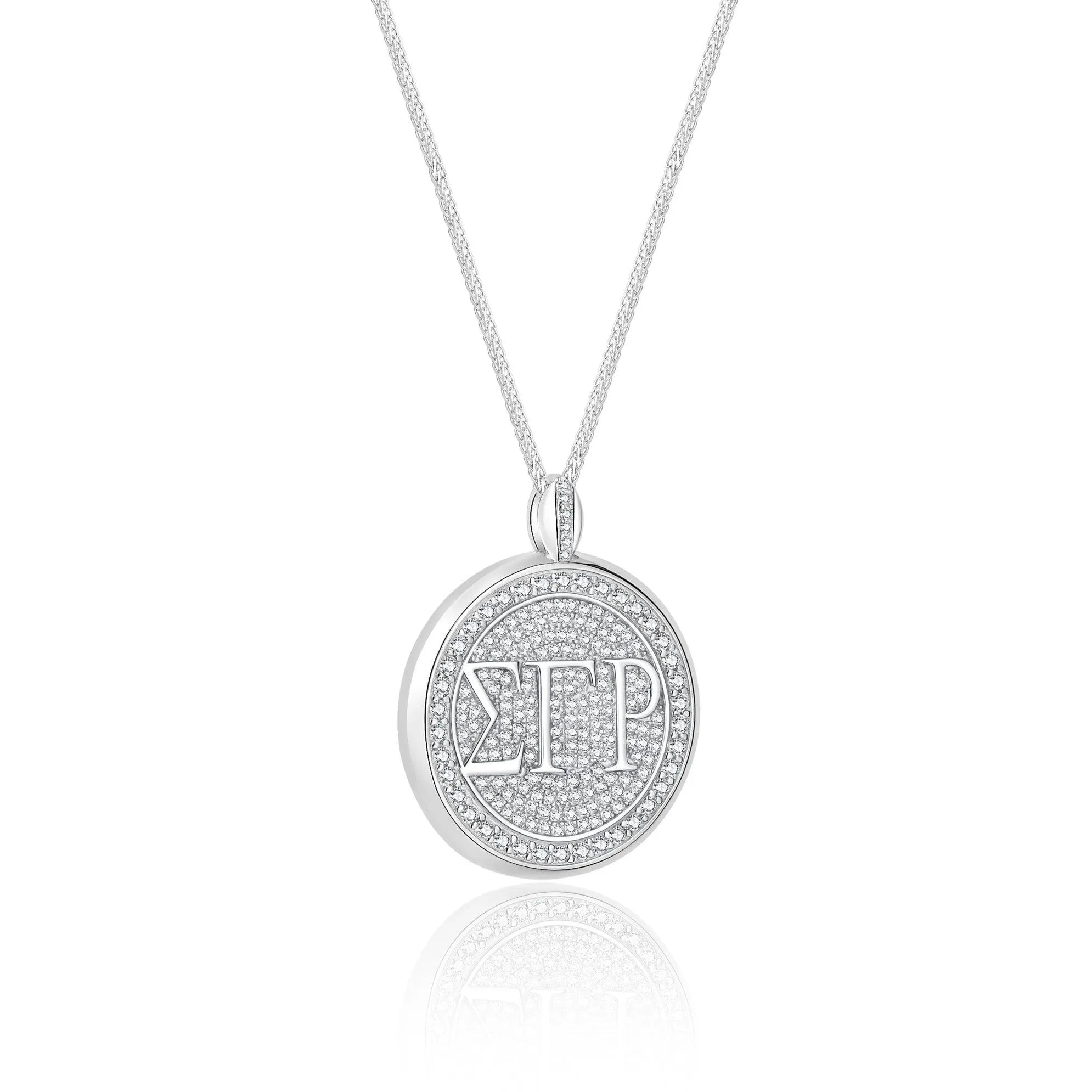 SGRho Signature Medallion Sterling Silver Pendant (Chain Sold Separately)