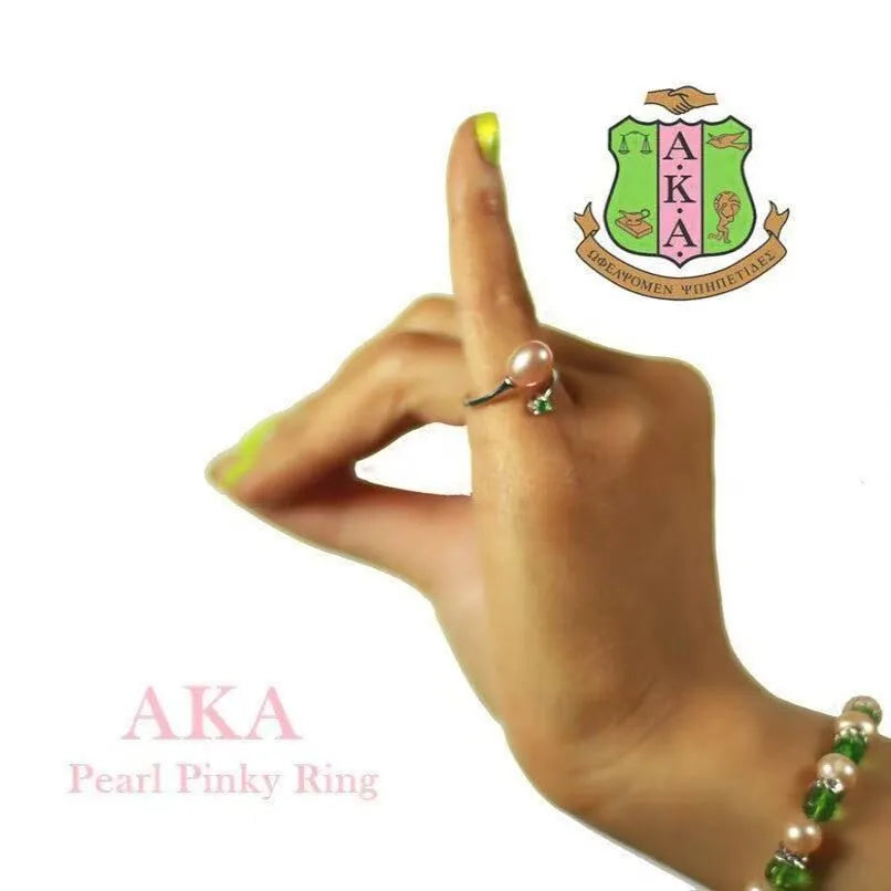 AKA Pearl Pinky Ring
