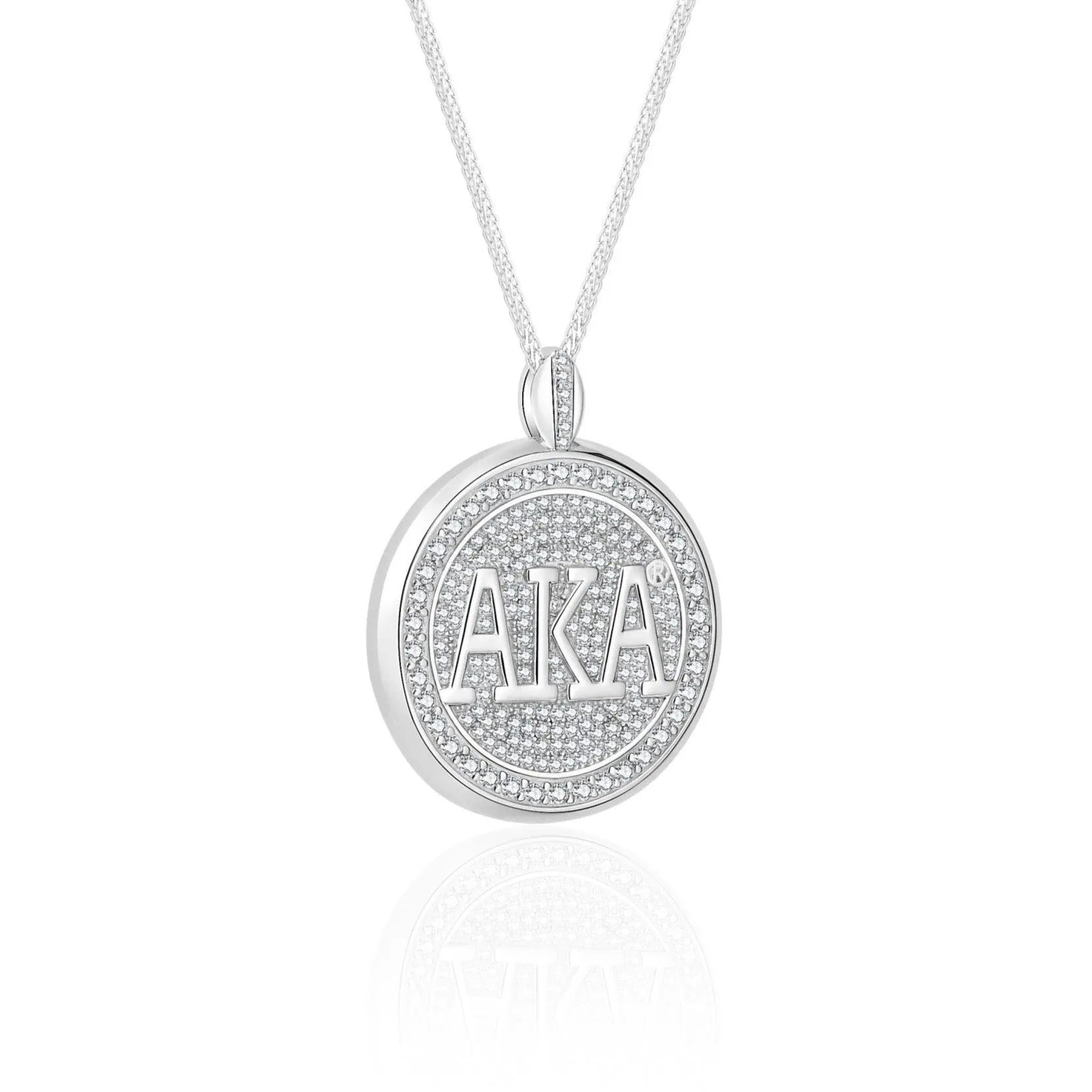 AKA Signature Medallion Sterling Silver Pendant (Chain Sold Separately)