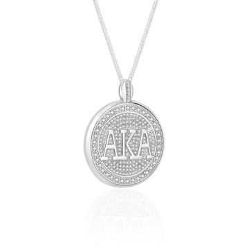 AKA Signature Medallion Sterling Silver Pendant (Chain Sold Separately)