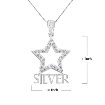 AKA Silver Star Sterling Silver Pendant (Chain Sold Separately)