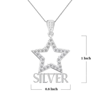 AKA Silver Star Sterling Silver Pendant (Chain Sold Separately)