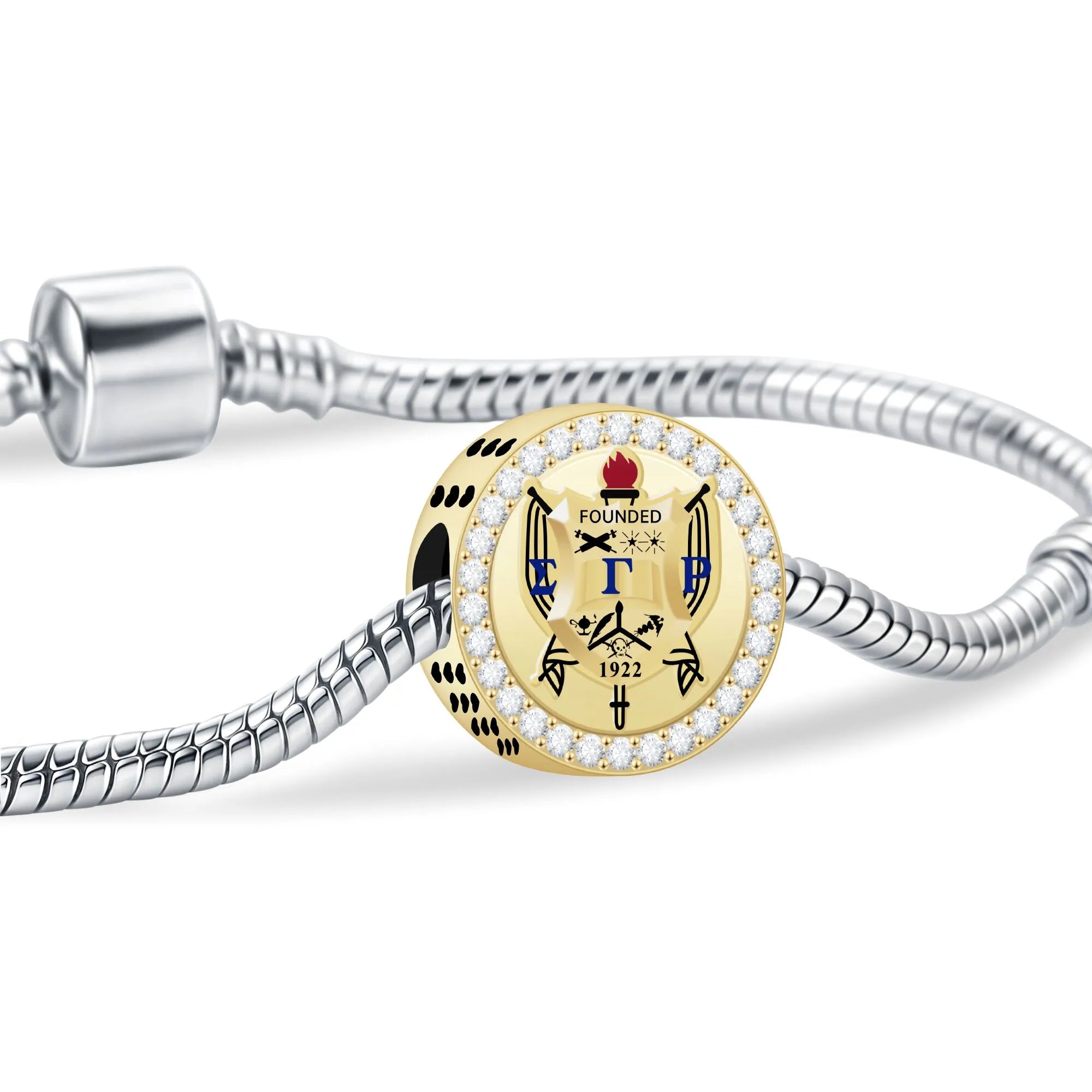 SGRHO Shield Gold Vermeil Charm (Fits Pandora)