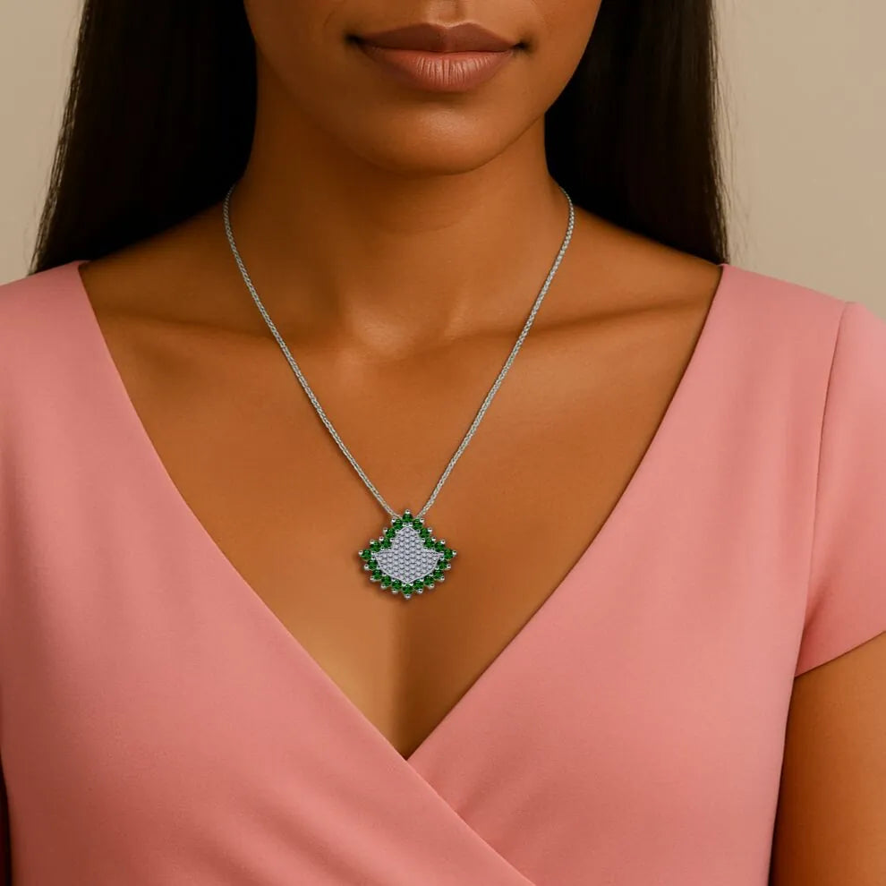 AKA Green Ivy Elite – Sterling Silver Pendant (Chain Sold Separately)