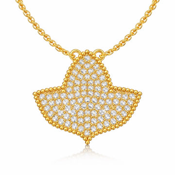 AKA Radiant Ivy Pavé Gold Necklace