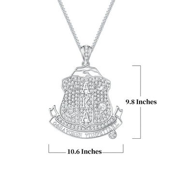 AKA Shield Sterling Silver Pendant (Chain Sold Separately)