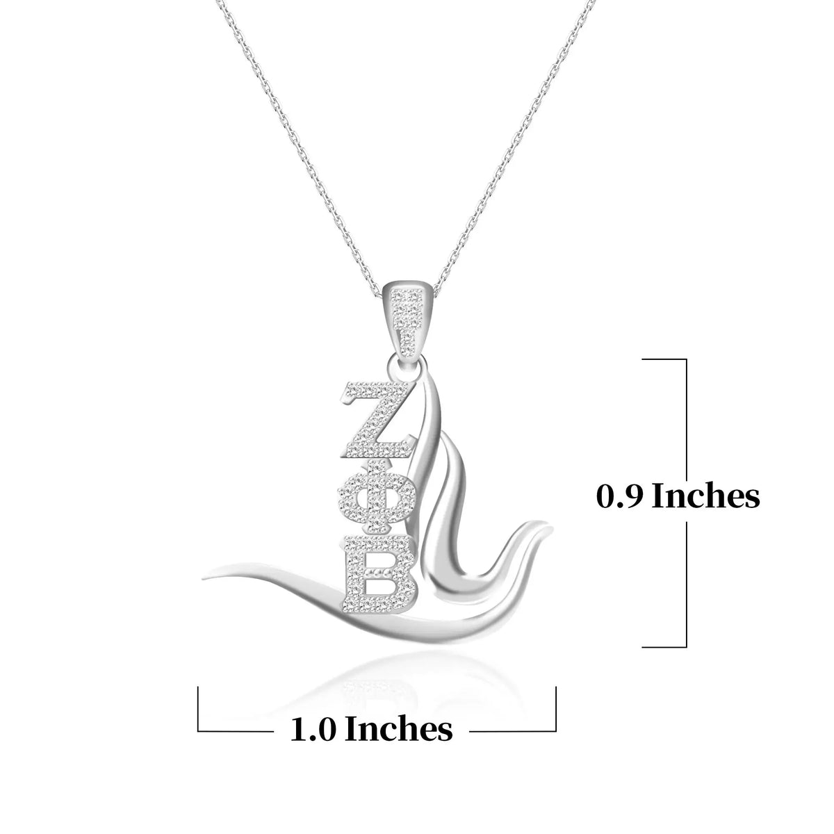 Zeta Phi Beta Dove Pendant | ZPhiB | Gratia Pearl