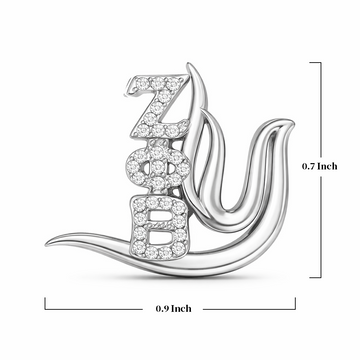 ZPHIB Dove Grande Sterling Silver Charm (Fits Pandora)