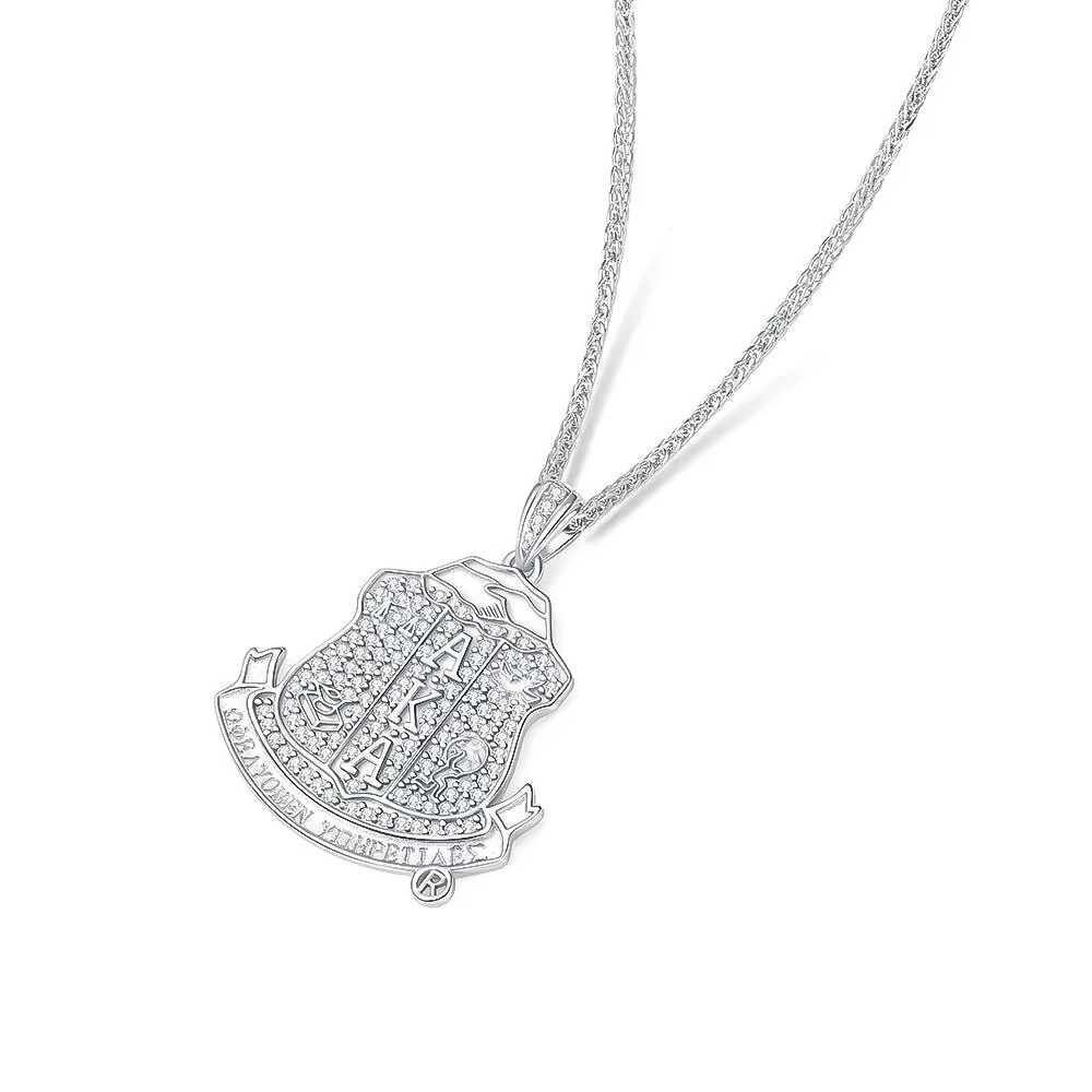 AKA Shield Sterling Silver Pendant (Chain Sold Separately) AKA