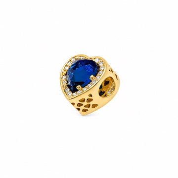 Gold I heart Blue
