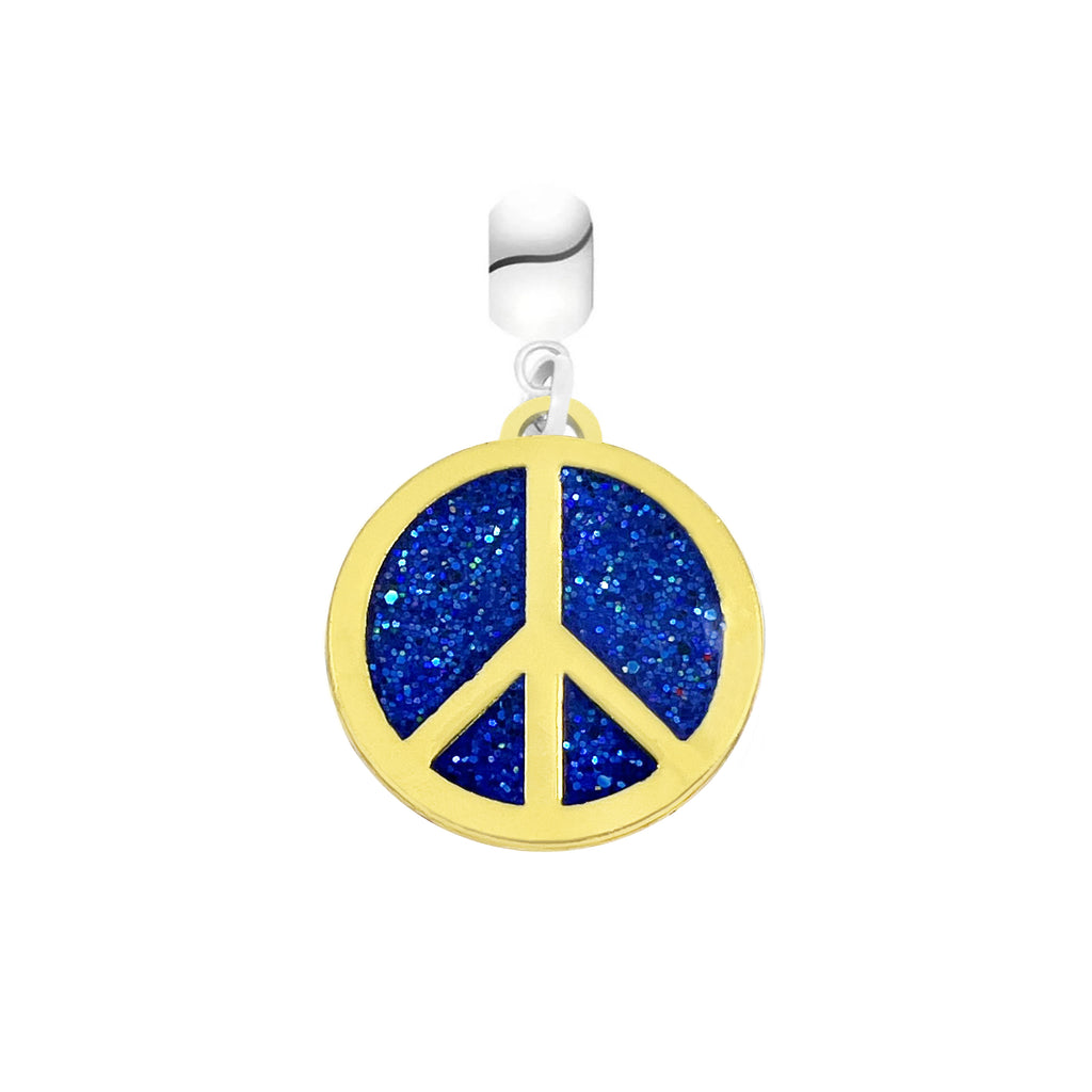 Blue and Gold Peace Sign