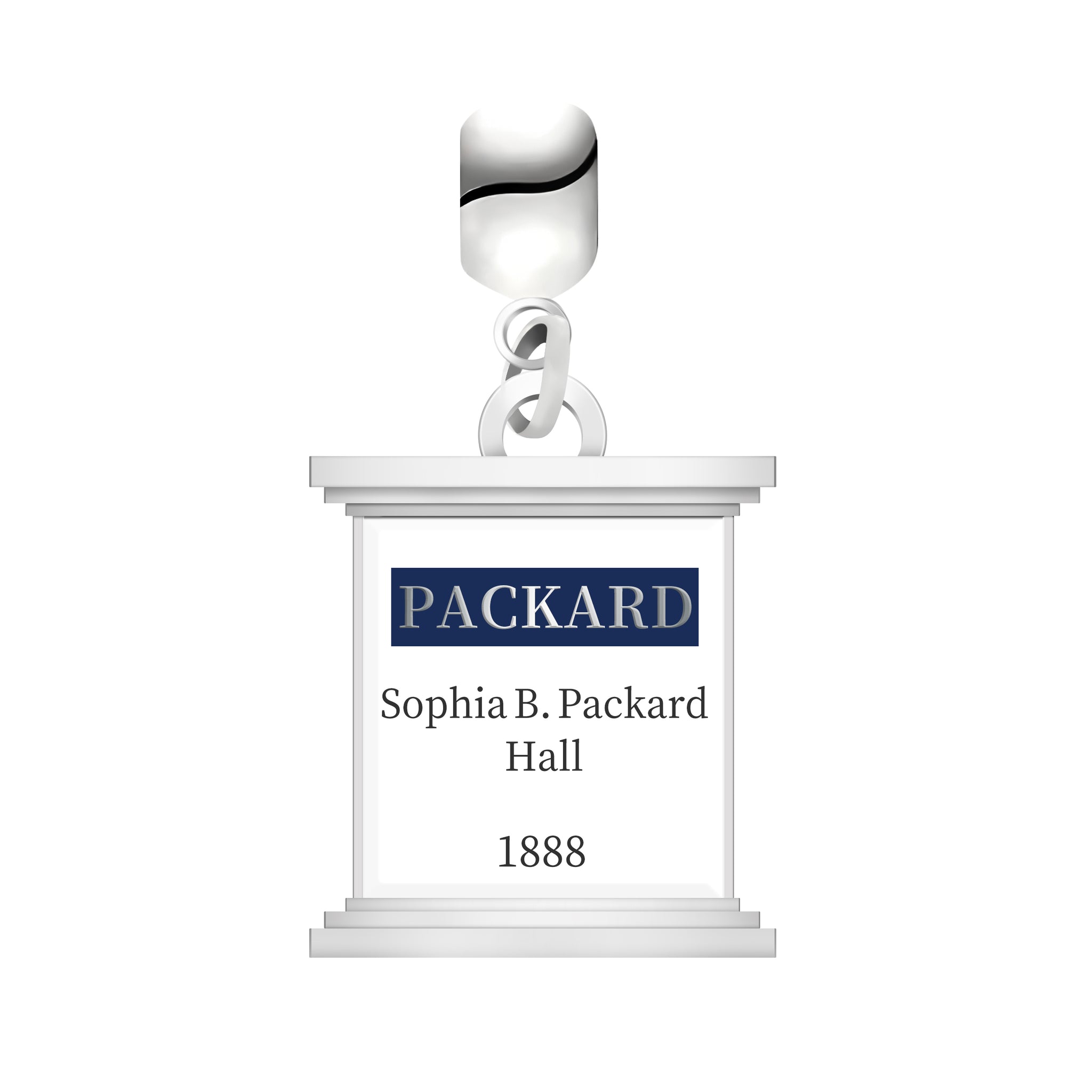 Spelman College Sophia B. Packard Hall "PACKARD" Charm