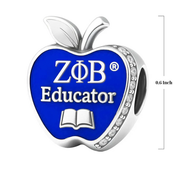 ZPHIB Educator Sterling Silver Charm (Fits Pandora)