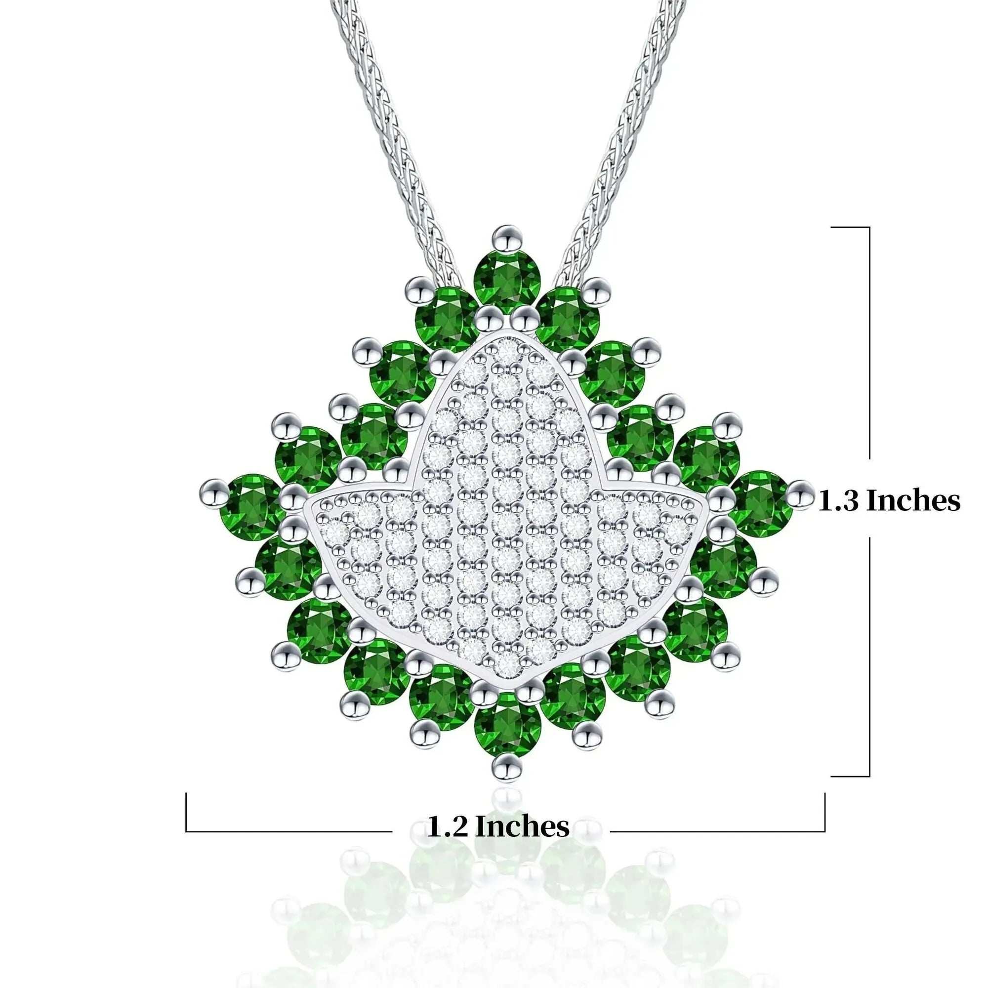 AKA Green Ivy Elite – Sterling Silver Pendant (Chain Sold Separately)