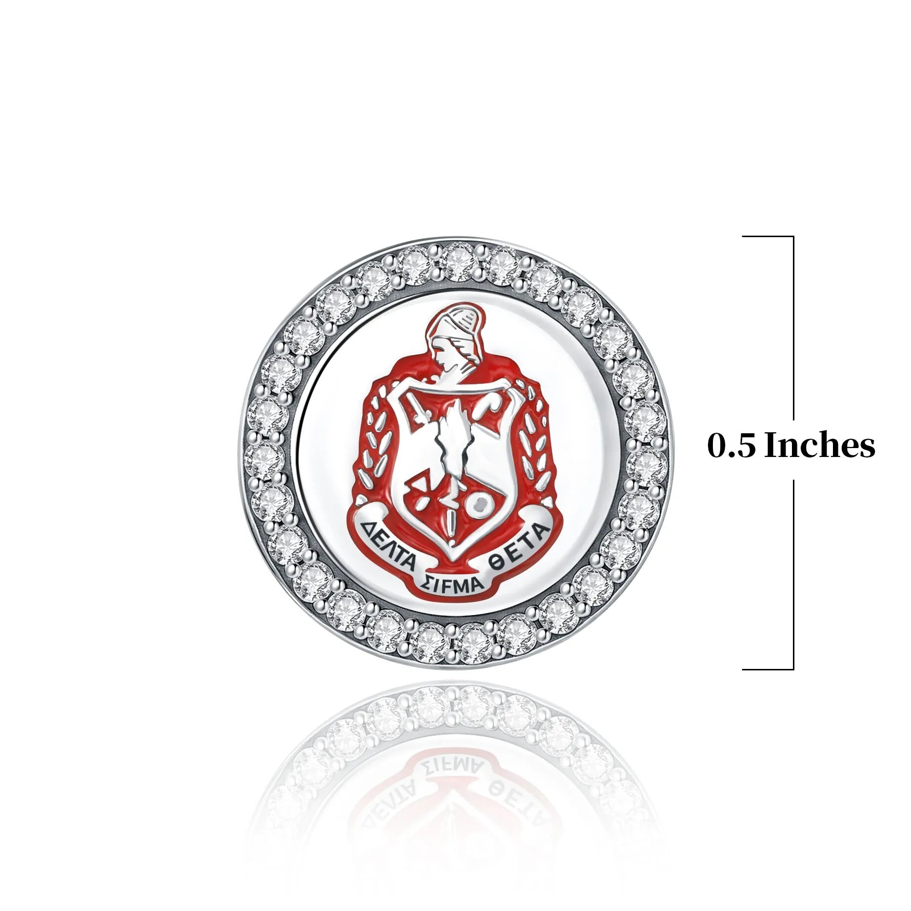 ΔΣΘ Crest Sterling Silver Charm (Fits Pandora) - Delta Sigma Theta