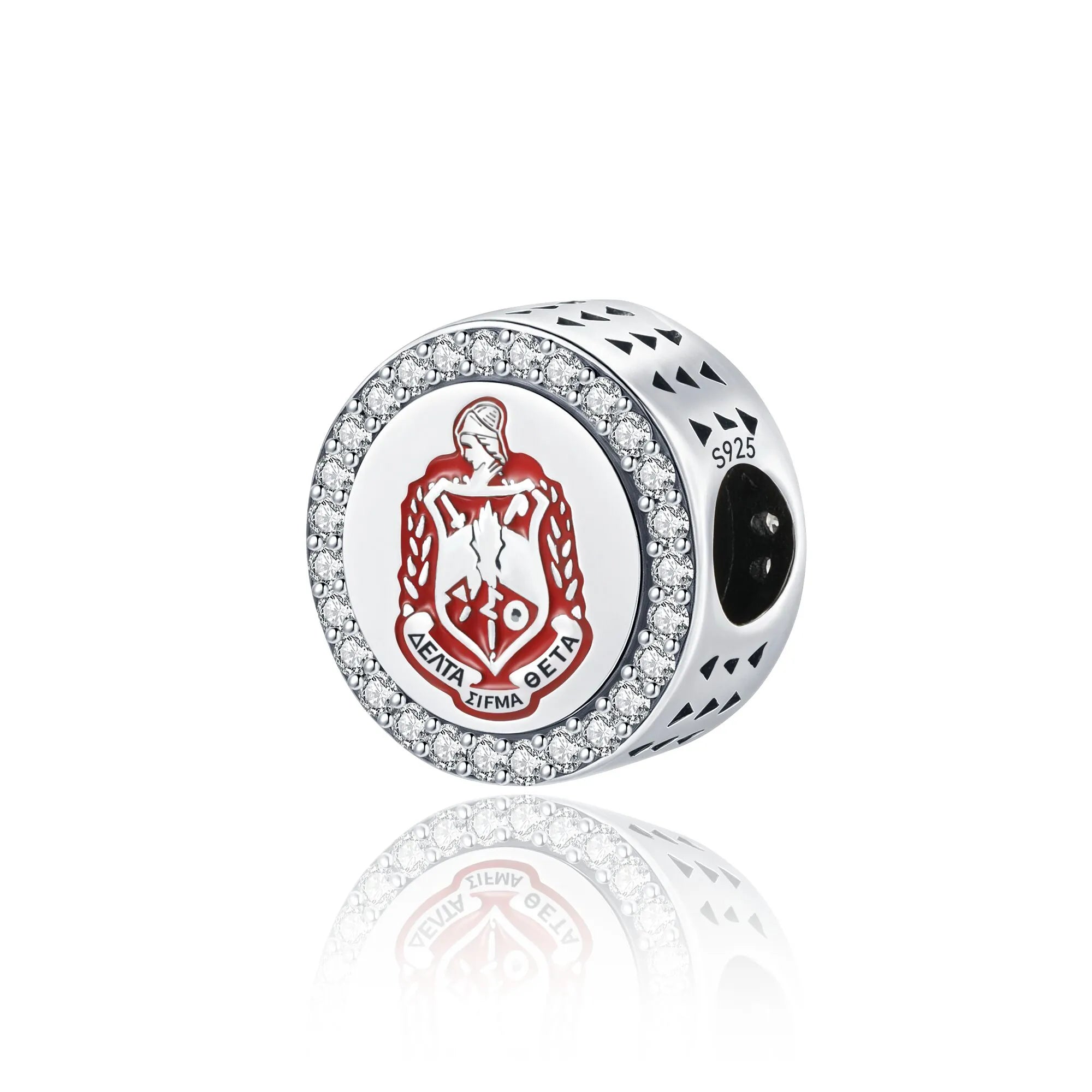 ΔΣΘ Crest Sterling Silver Charm (Fits Pandora) - Delta Sigma Theta