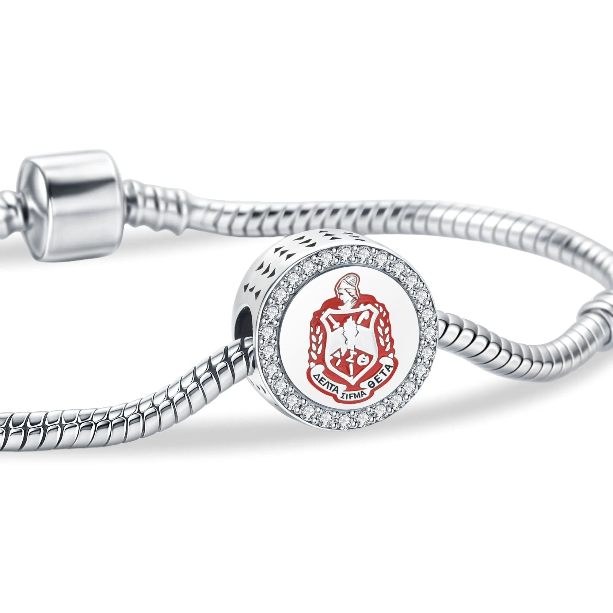 ΔΣΘ Crest Sterling Silver Charm (Fits Pandora) - Delta Sigma Theta