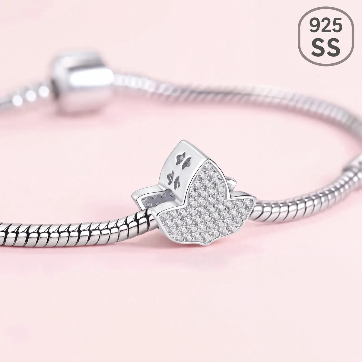 AKA Ivy Pavé Charm Sterling Silver (Fits Pandora)