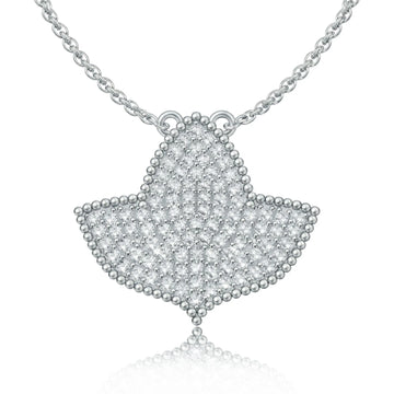 AKA Radiant Ivy Pavé Silver Necklace