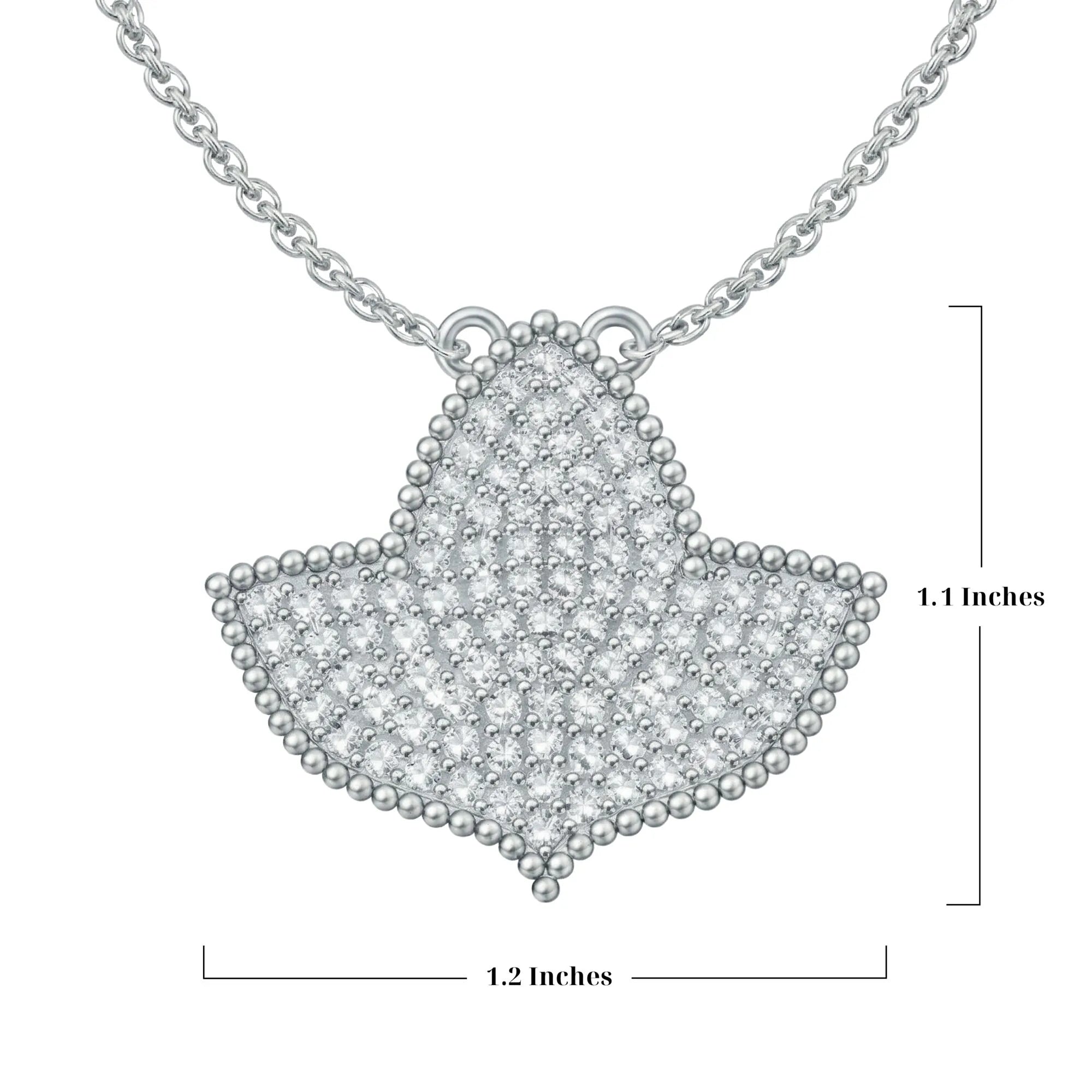 AKA Radiant Ivy Pavé Silver Necklace