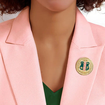 AKA Shield Brooch - Gratia Pearl