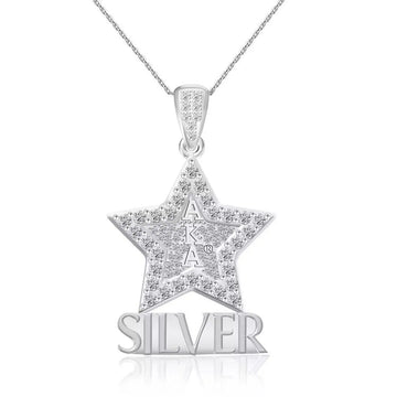 AKA Silver Star Sterling Silver Pendant - Gratia Pearl