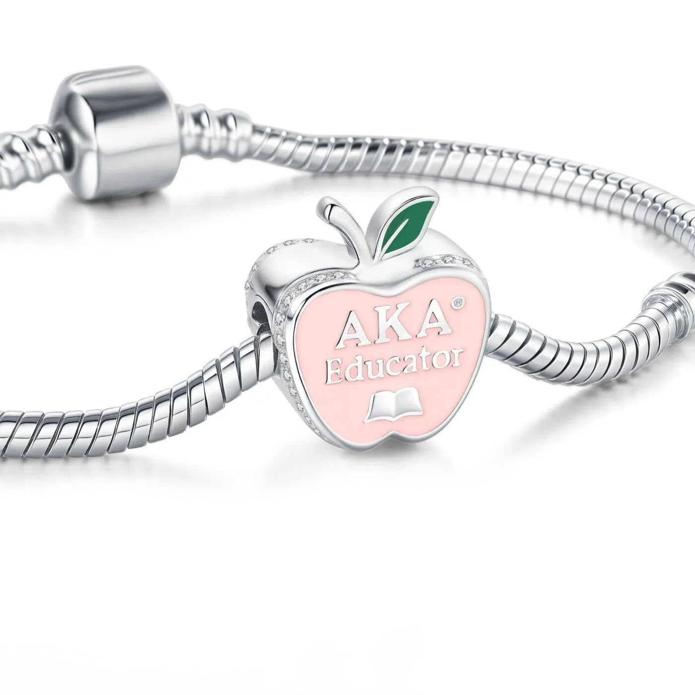 AKA Educator Sterling Silver Charm (Fits Pandora)