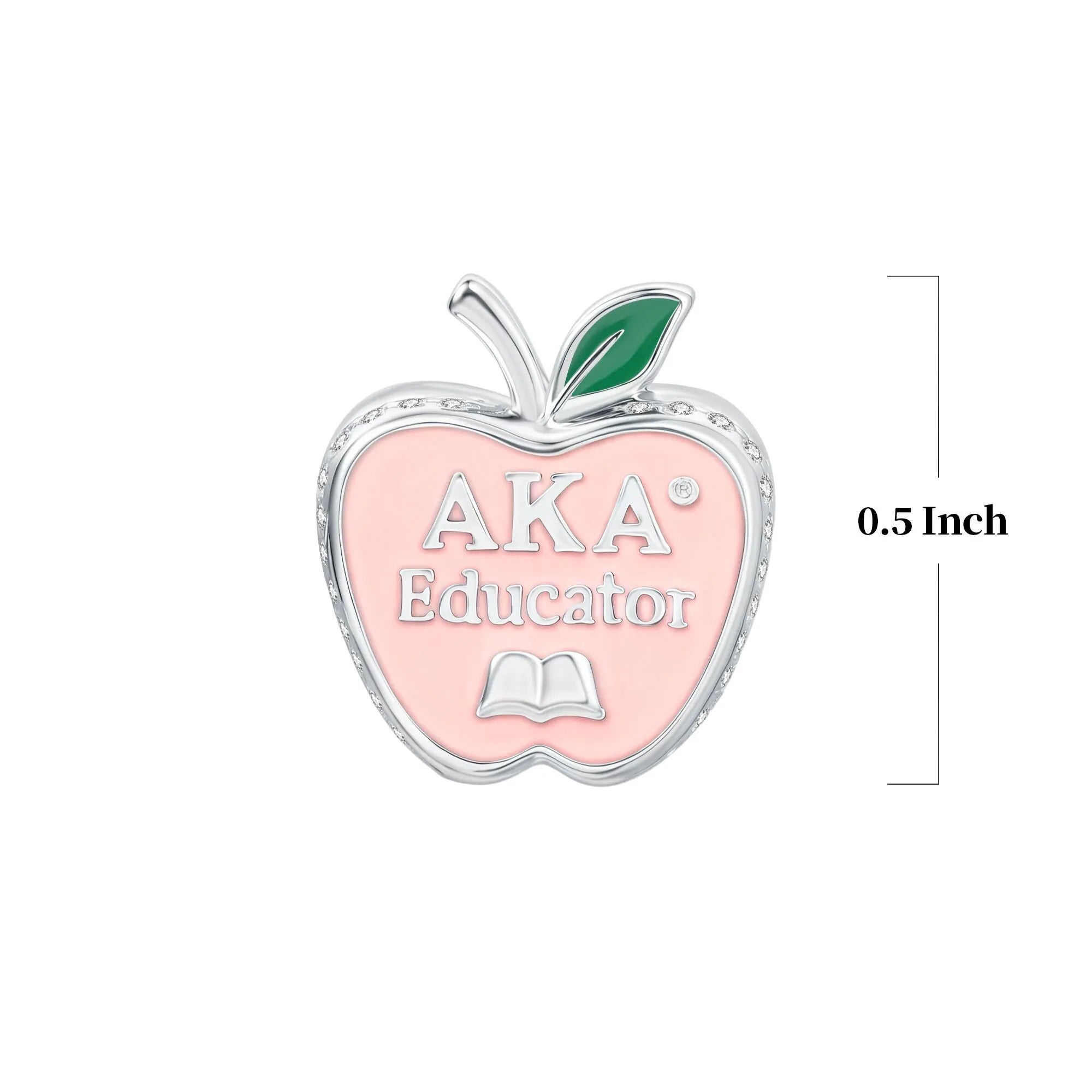 AKA Educator Sterling Silver Charm (Fits Pandora)