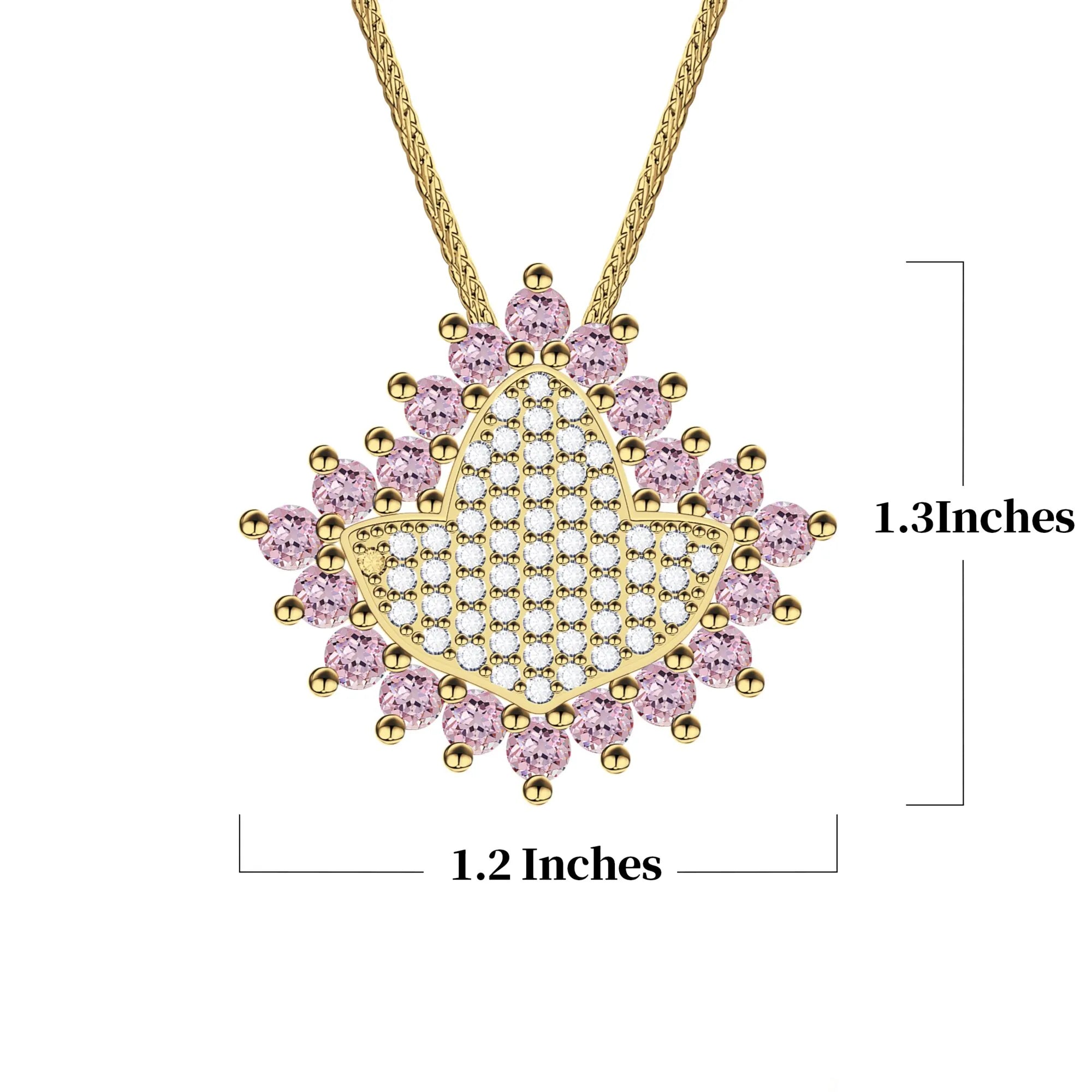 AKA Pink Ivy Elite –Gold Pendant (Chain Sold Separately)