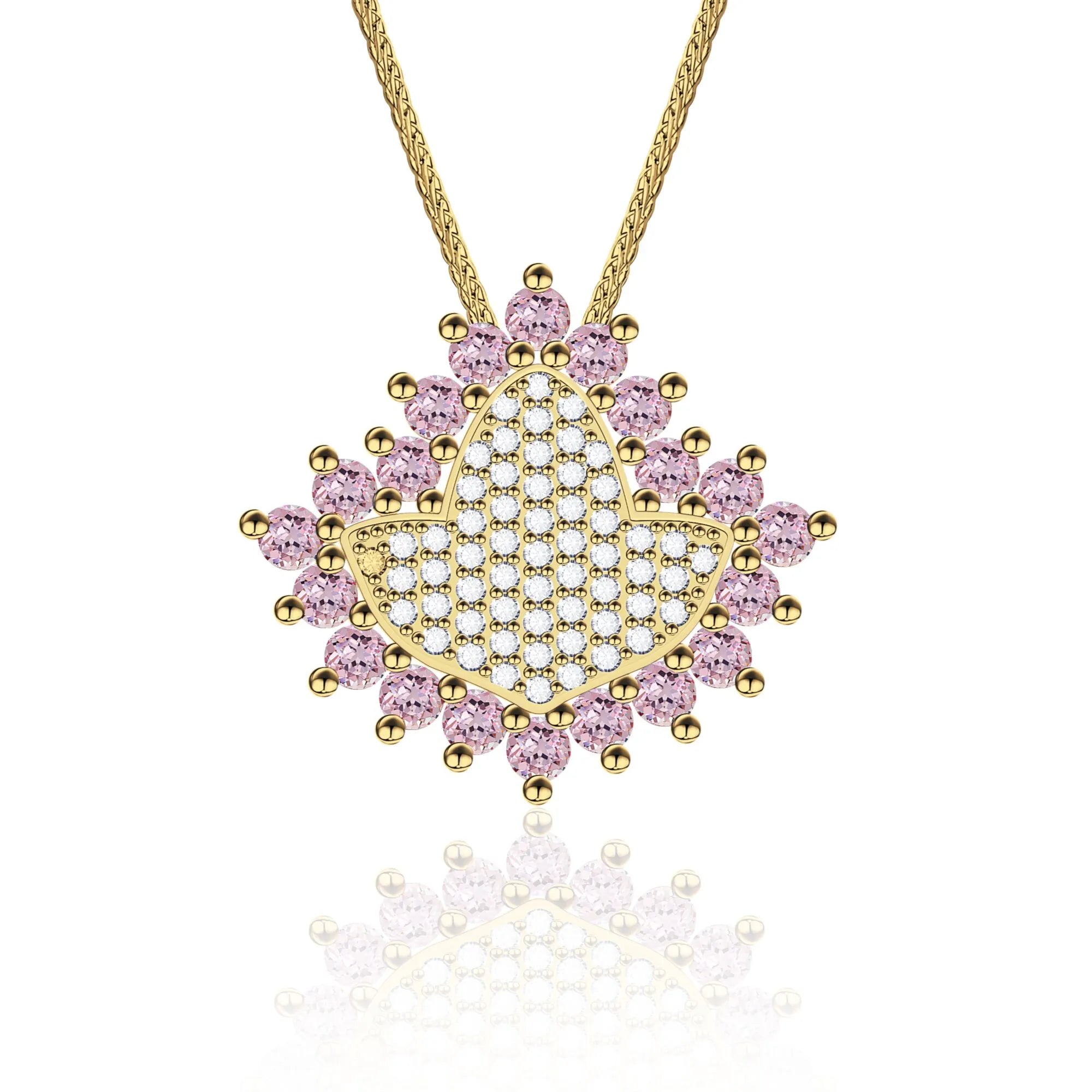AKA Pink Ivy Elite –Gold Pendant (Chain Sold Separately)