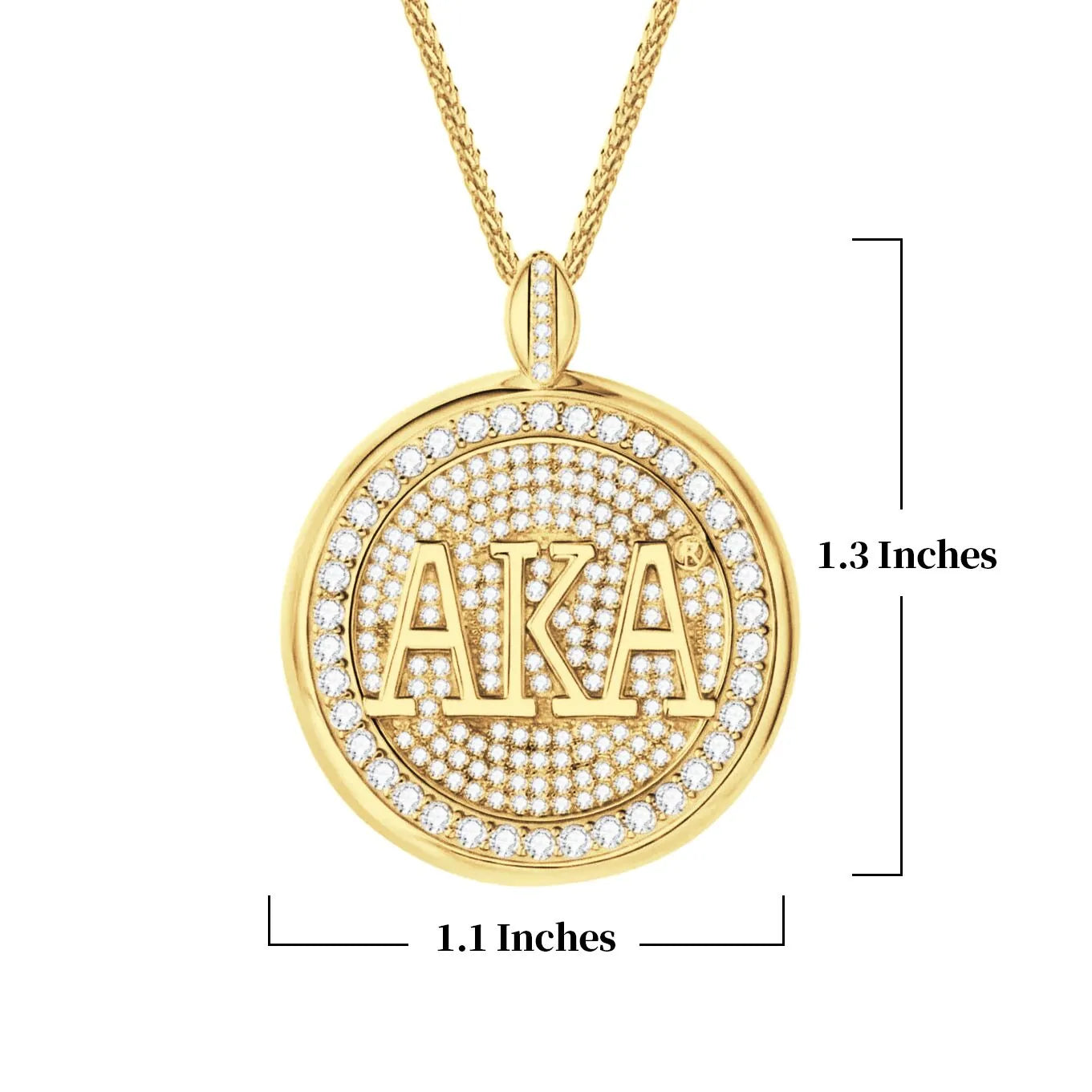 AKA Signature Medallion Gold Pendant (Chain Sold Separately)