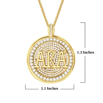 AKA Signature Medallion Gold Pendant (Chain Sold Separately)