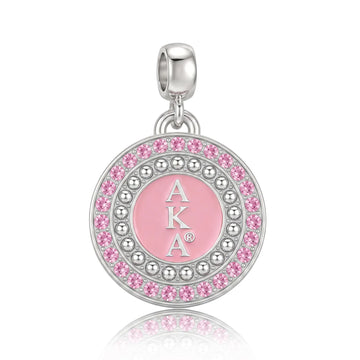 AKA Pink Round Charm
