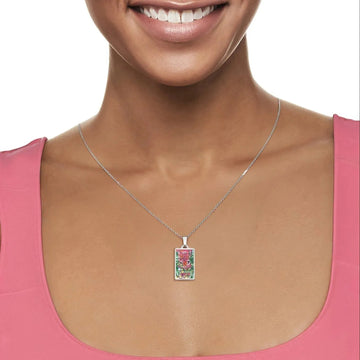 AKA Stained Glass Necklace