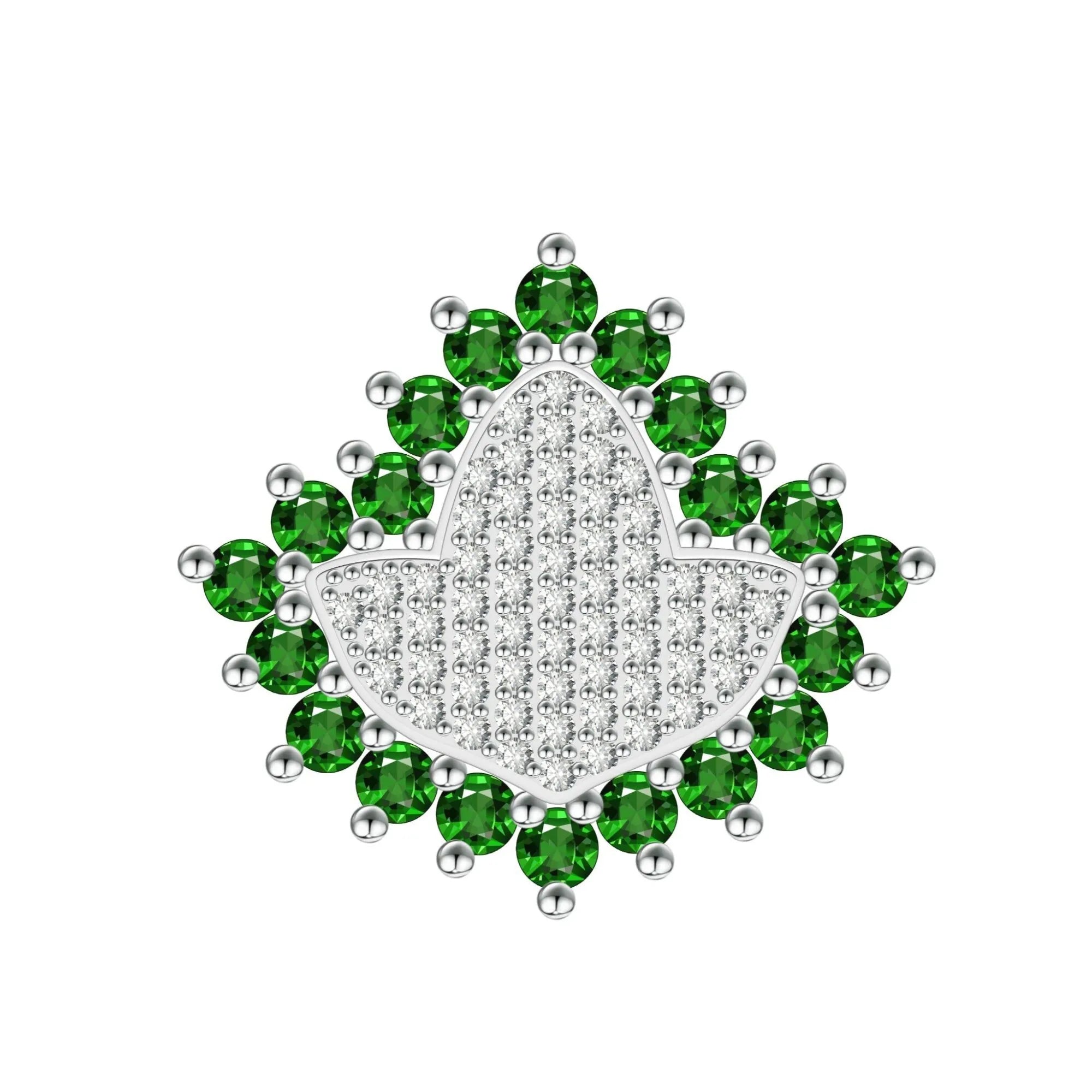 AKA Sterling Silver Ivy Ring in Green - Gratia Pearl