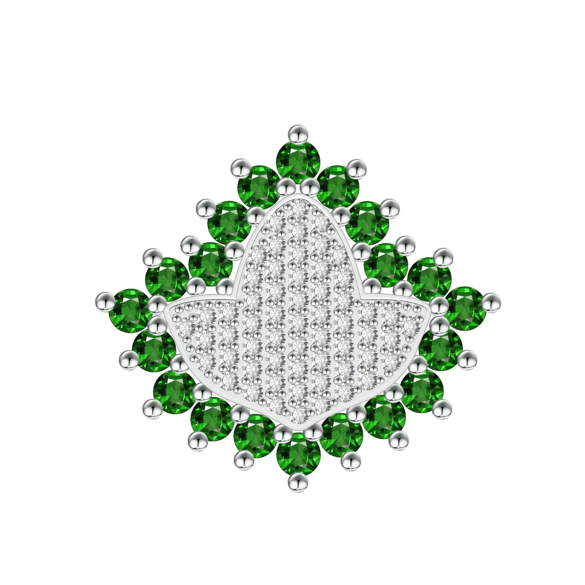 AKA Sterling Silver Ivy Ring in Green - Gratia Pearl