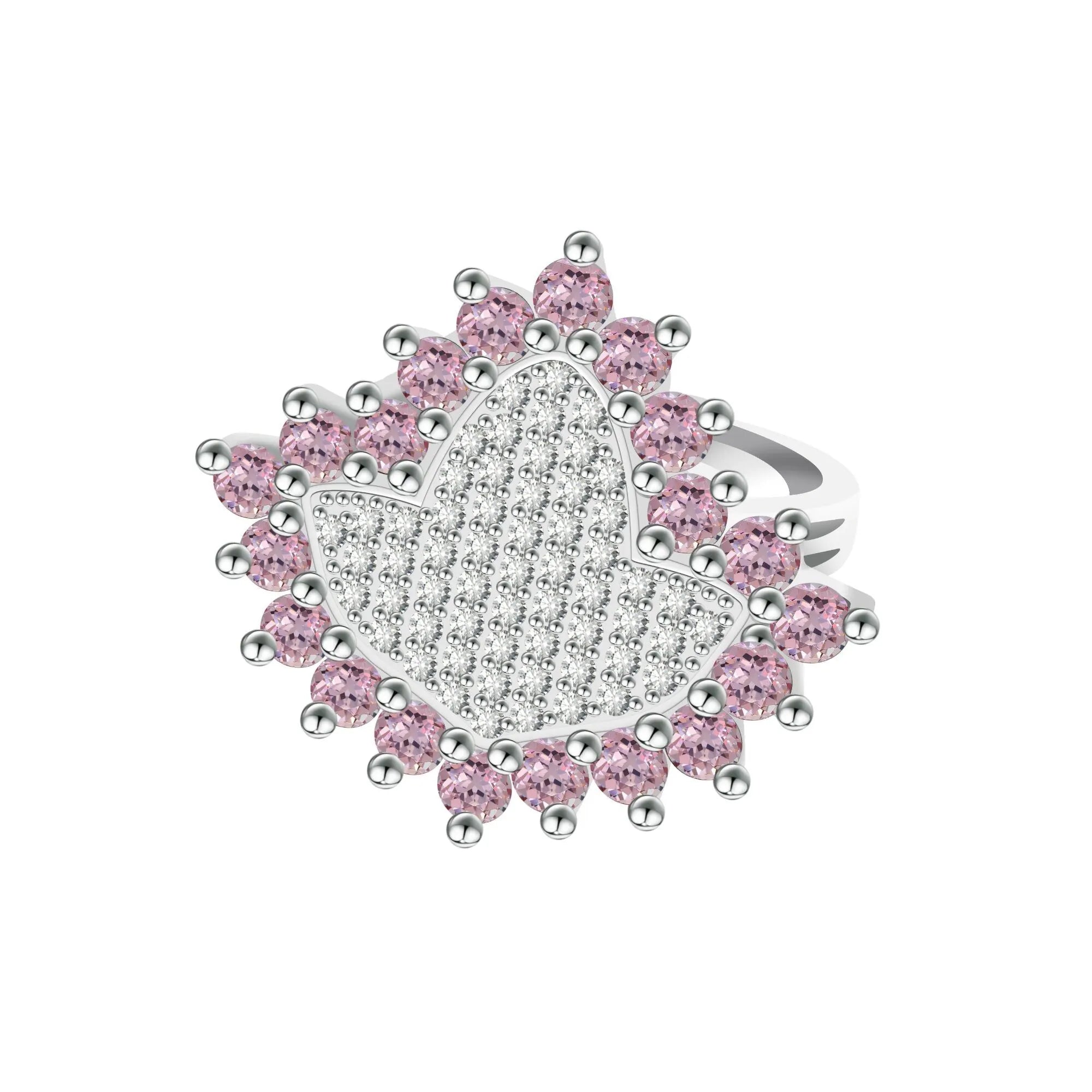 AKA Sterling Silver Ivy Ring in Pink - Gratia Pearl