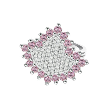 AKA Sterling Silver Ivy Ring in Pink - Gratia Pearl