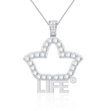 AKA Life Member Pendant Sterling Silver (Chain Sold Separately)