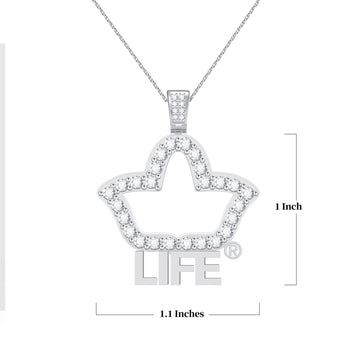 AKA Life Member Pendant Sterling Silver (Chain Sold Separately)