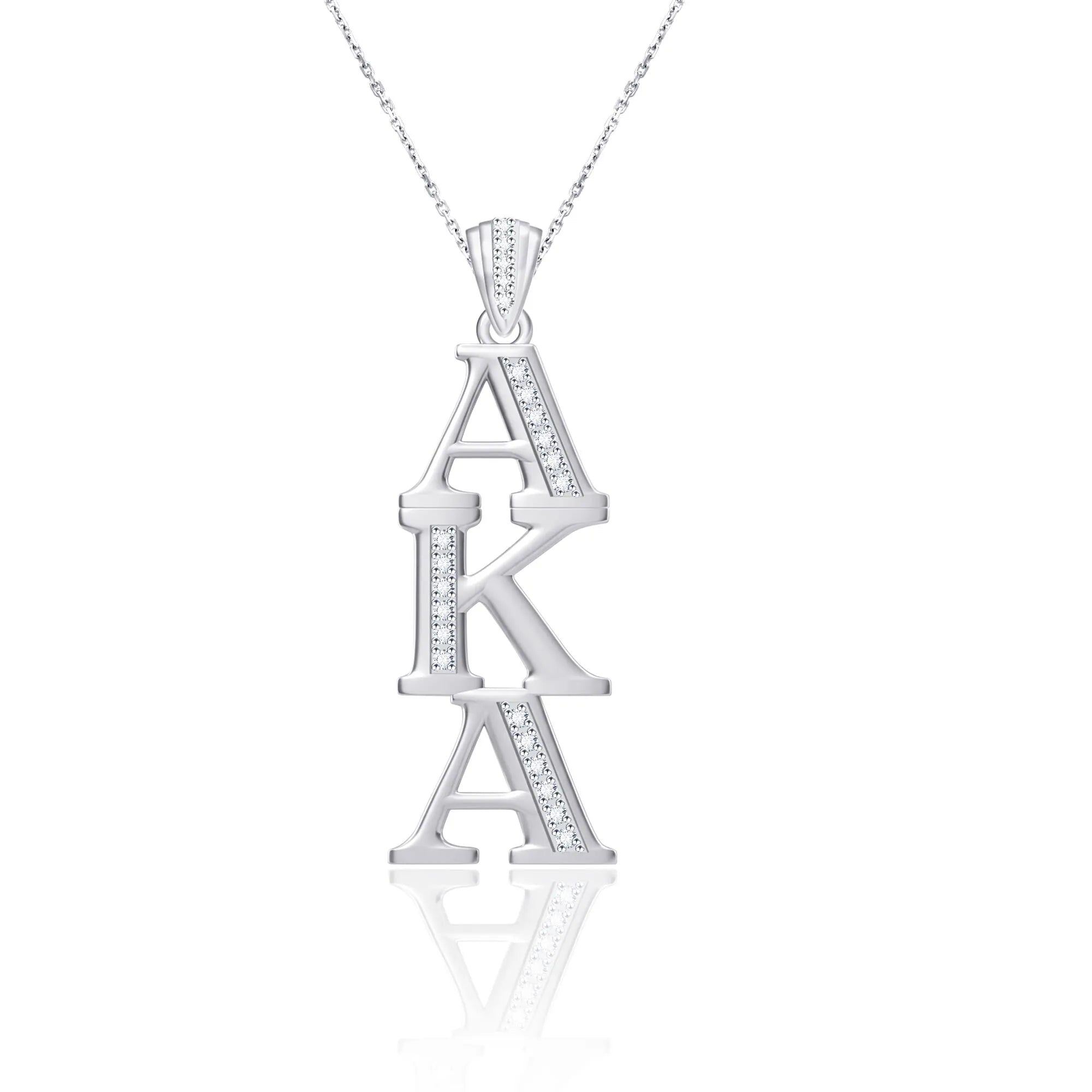 AKA Sterling Silver Lavaliere Pendant (Chain Sold Separately)