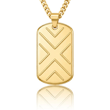 Alpha Phi Alpha Gold Dogtag