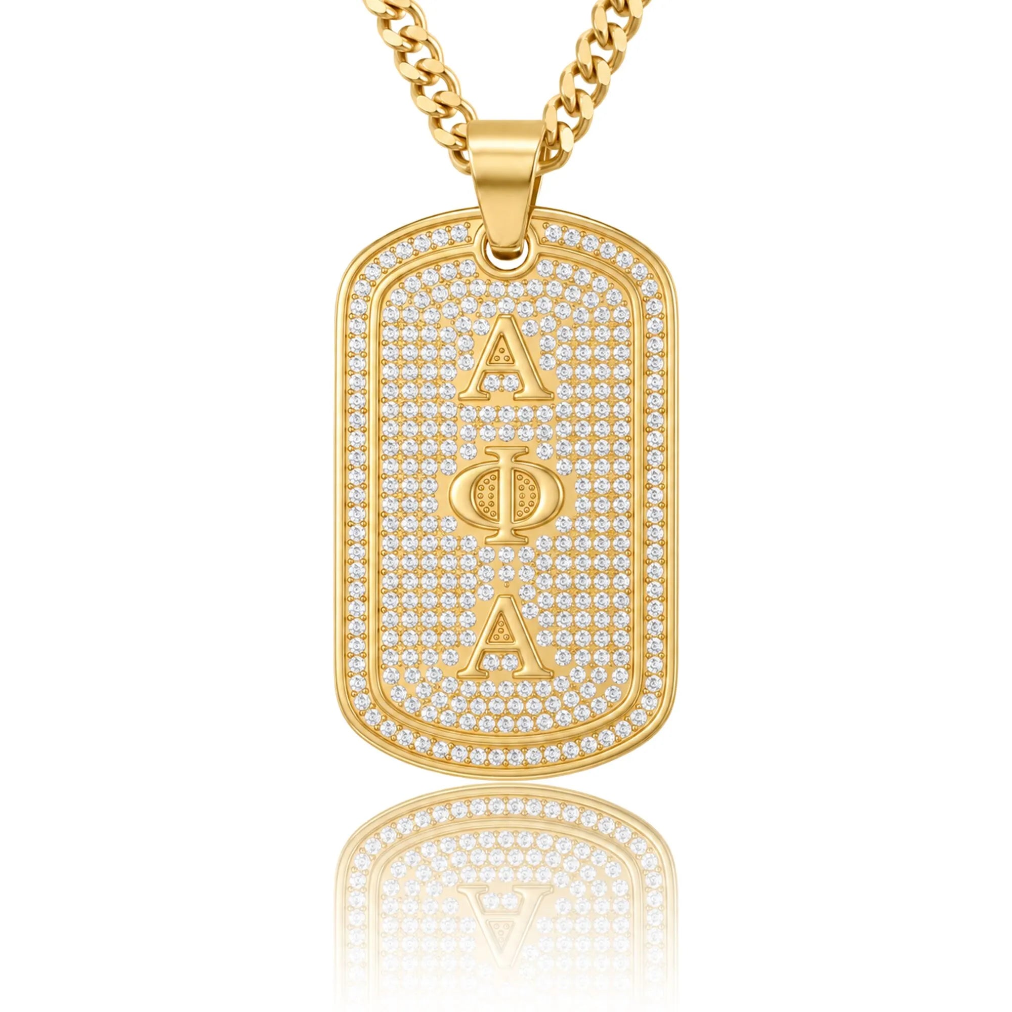 Alpha Phi Alpha Gold Dogtag