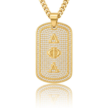 Alpha Phi Alpha Gold Dogtag